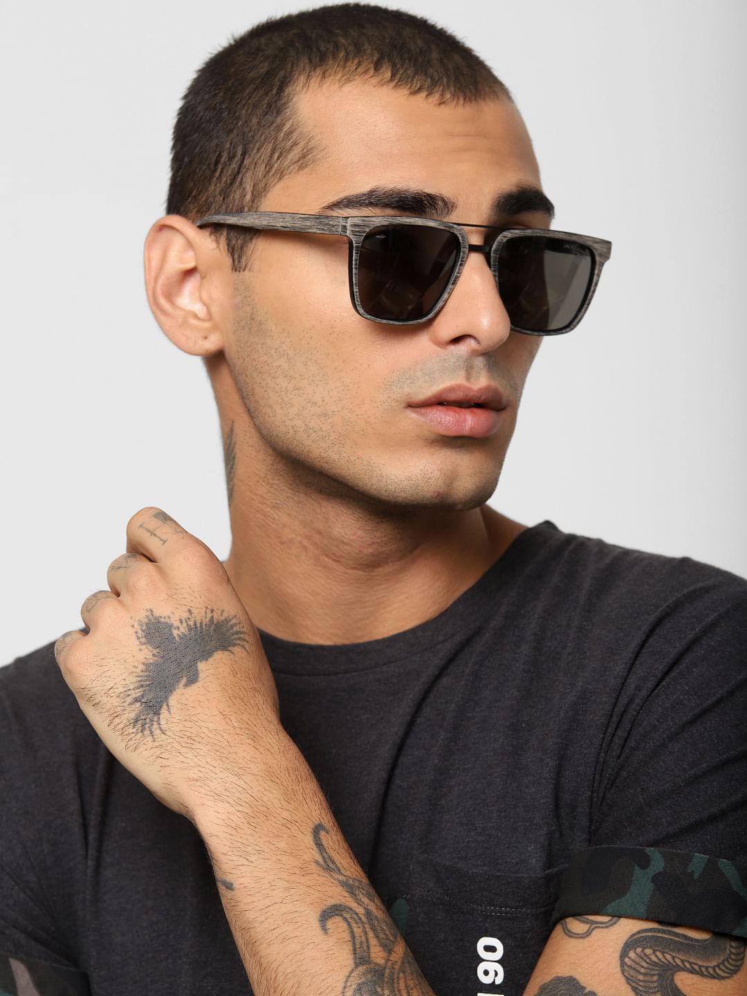 Grey Wayfarer Sunglasses