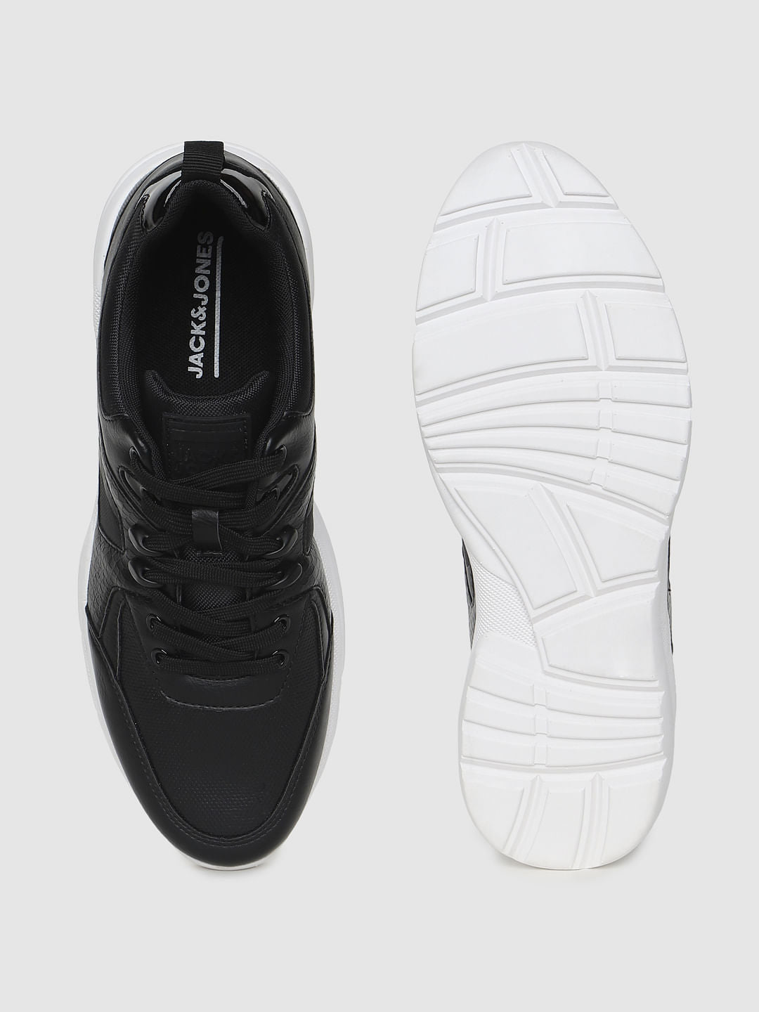 Black PU Sneakers