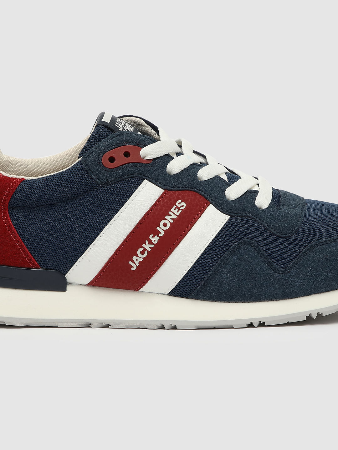 Blue Mesh Detail Sneakers