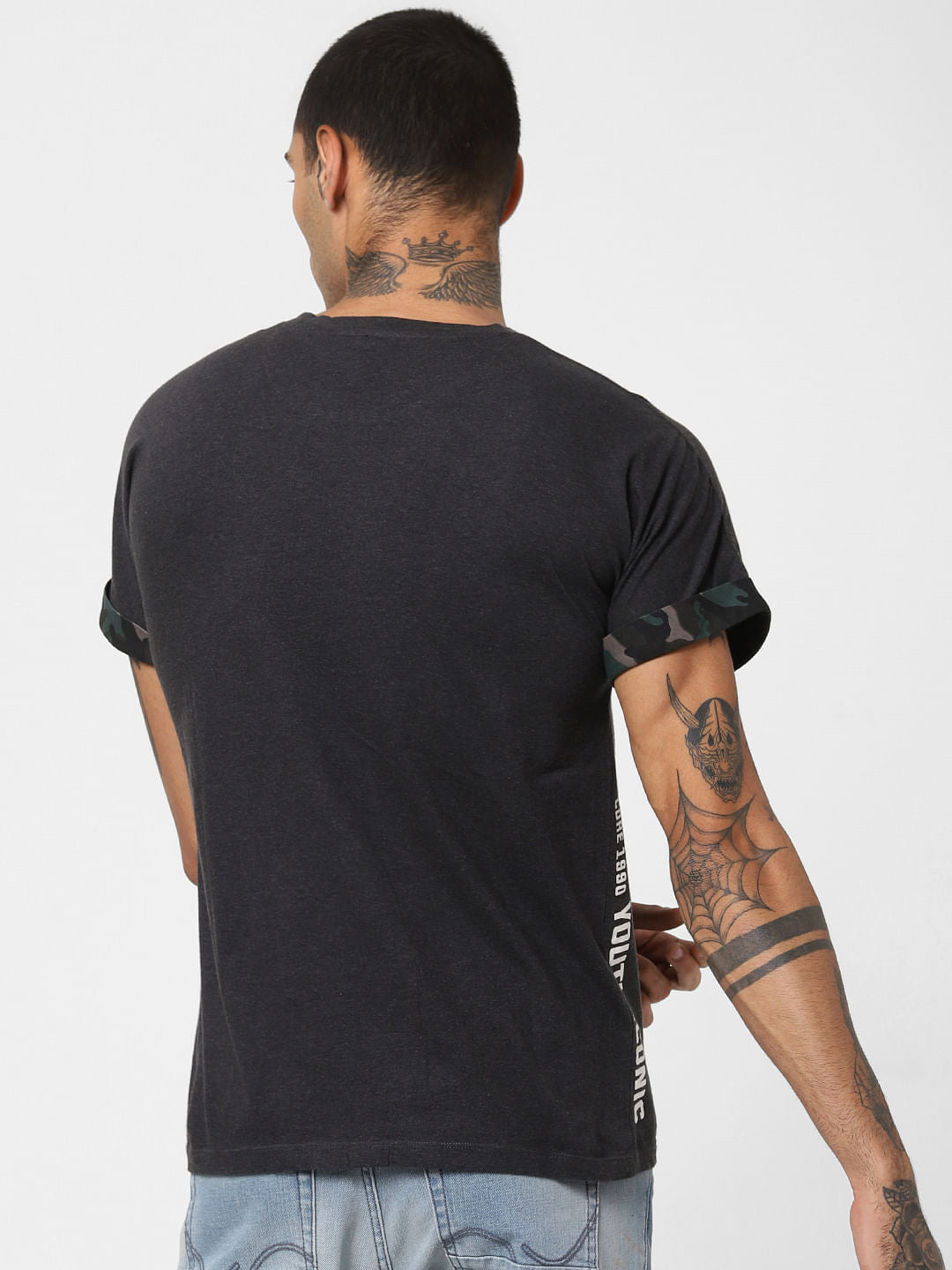 Dark Grey Crew Neck T-shirt