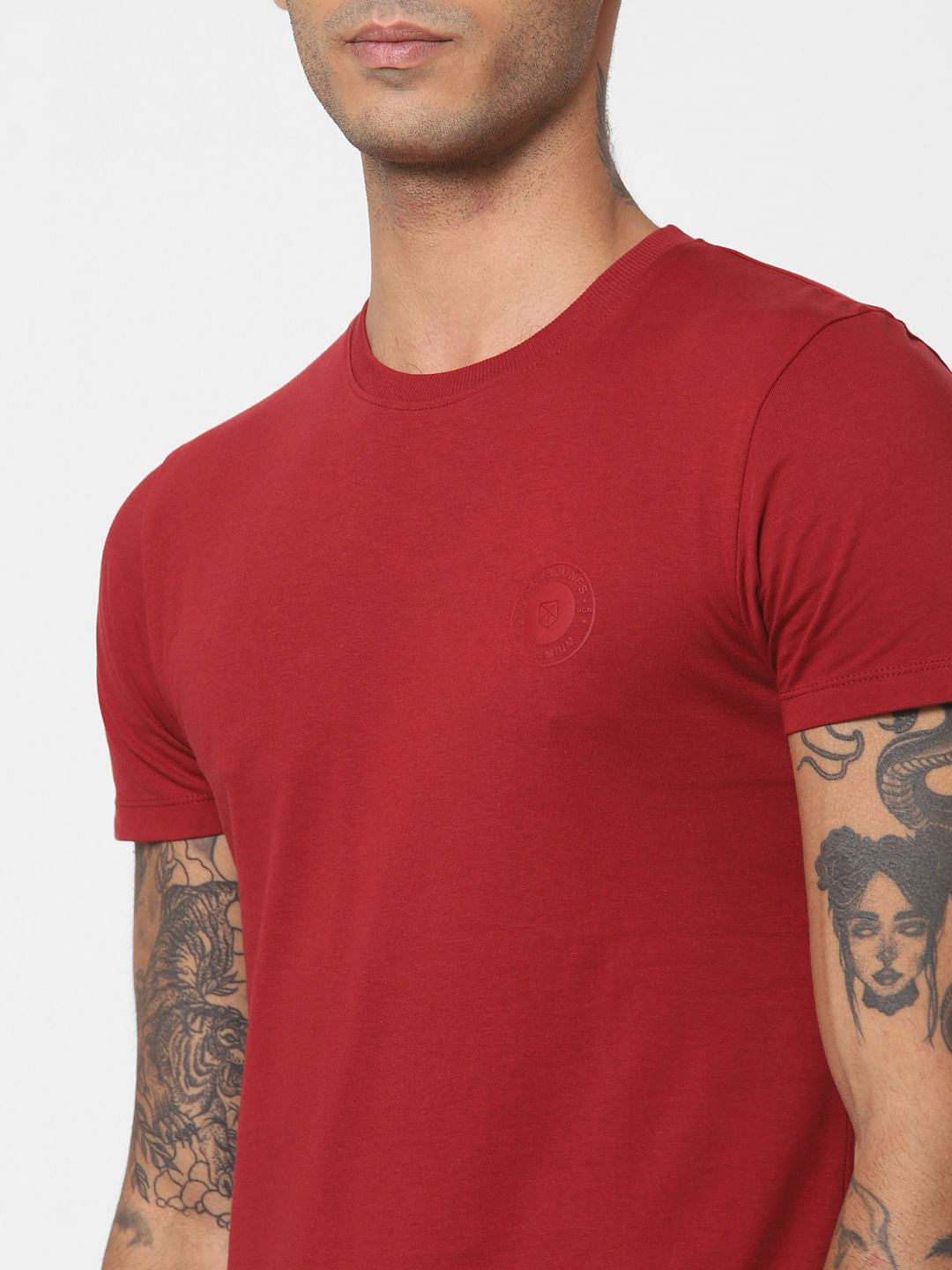 Red Crew Neck T-shirt