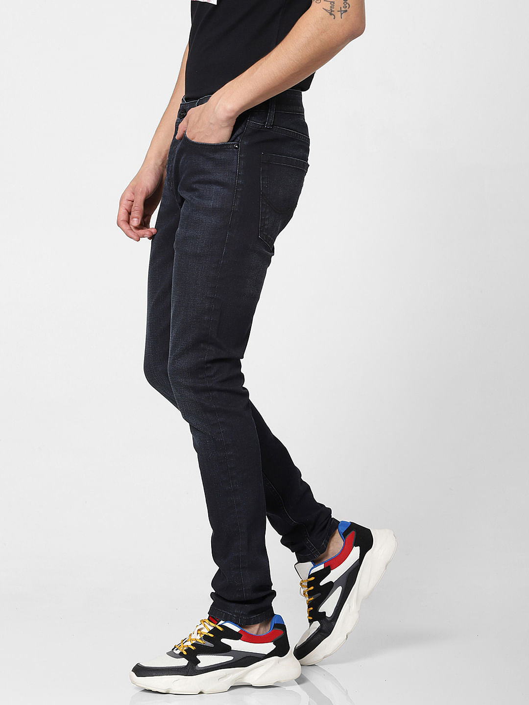 Blue Low Rise Liam Skinny Fit Jeans