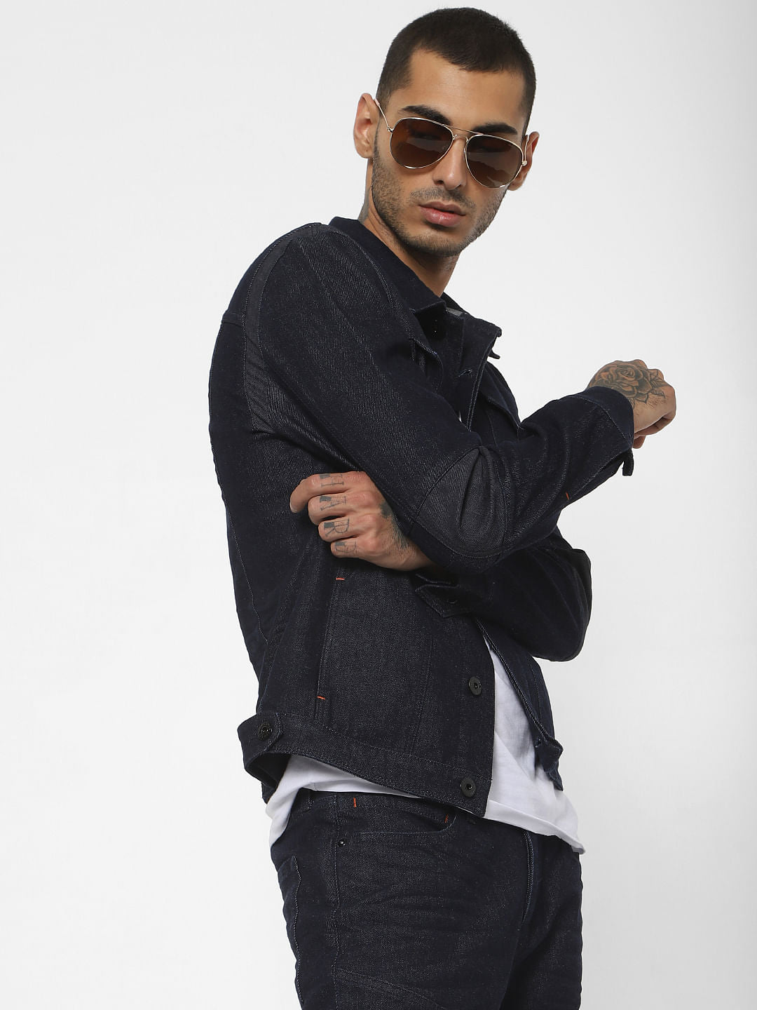 Dark Blue Shining Armour Denim Jacket