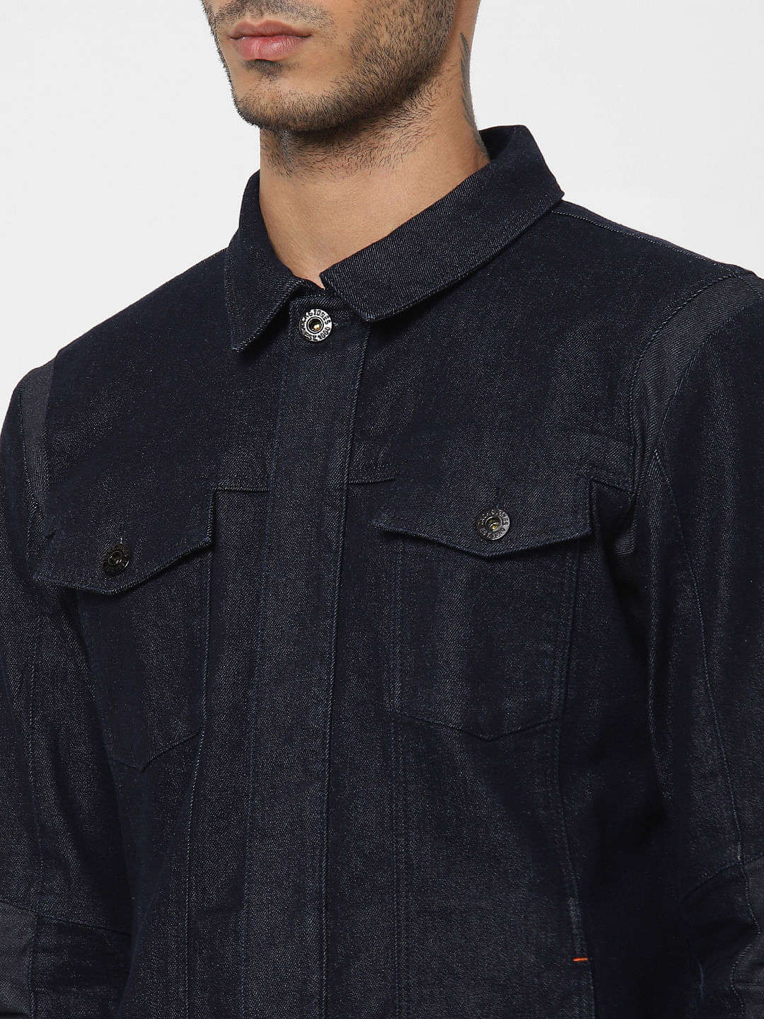 Dark Blue Shining Armour Denim Jacket