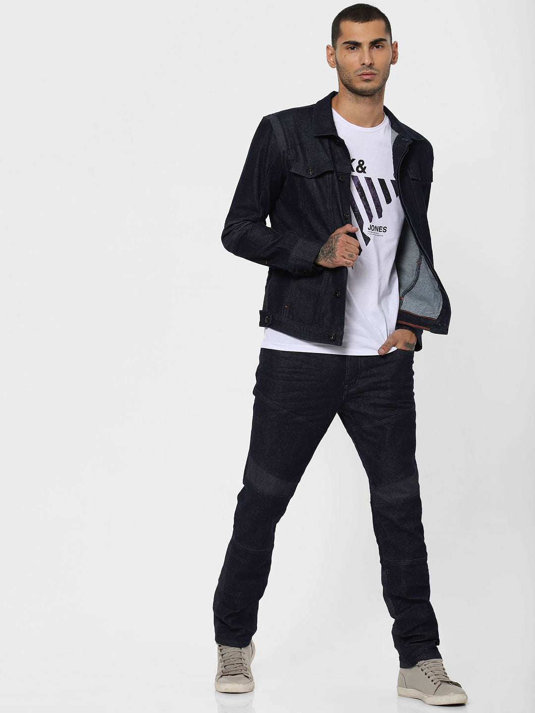Dark Blue Shining Armour Denim Jacket