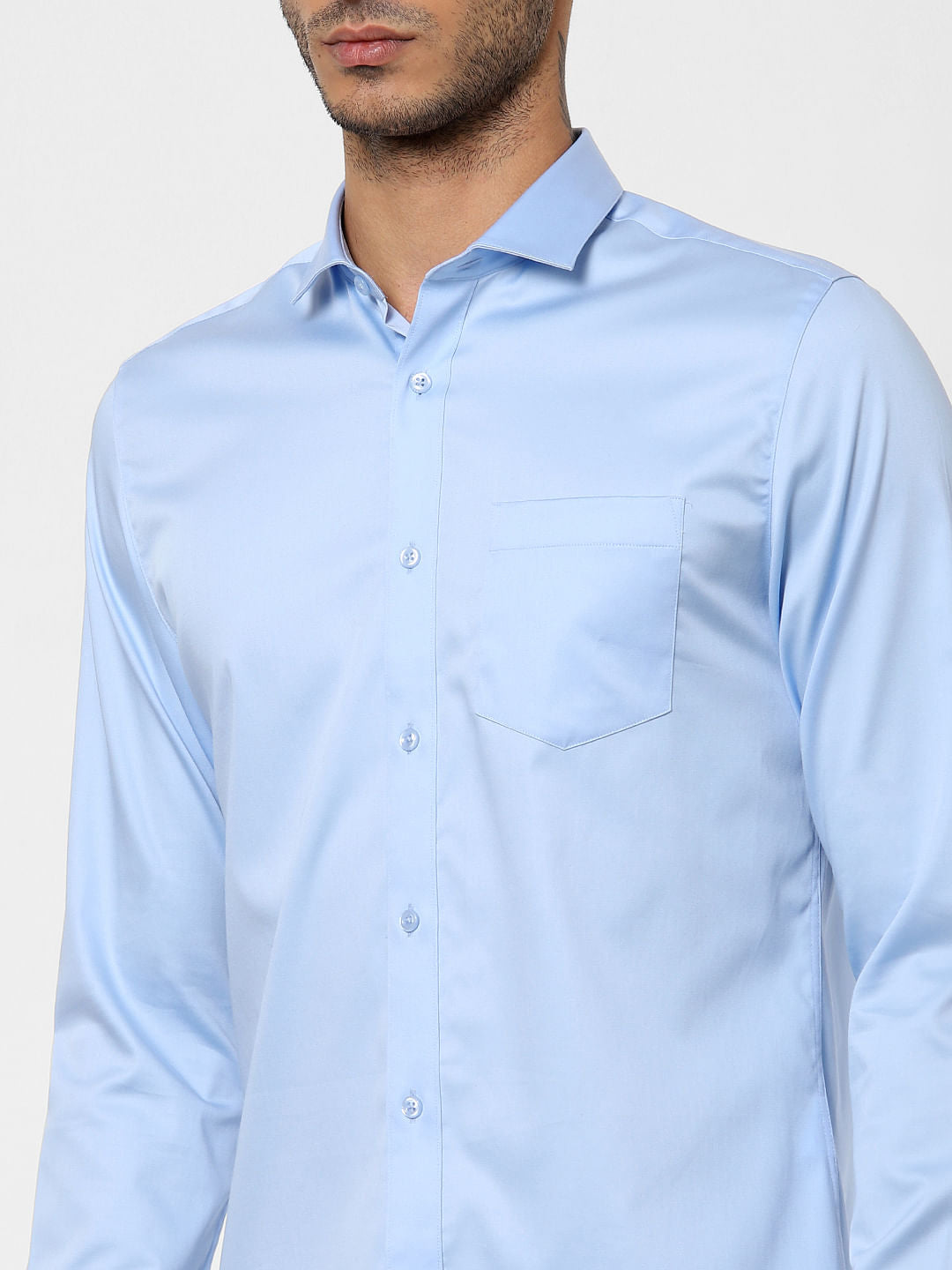 Light Blue Full Sleeves Shirt