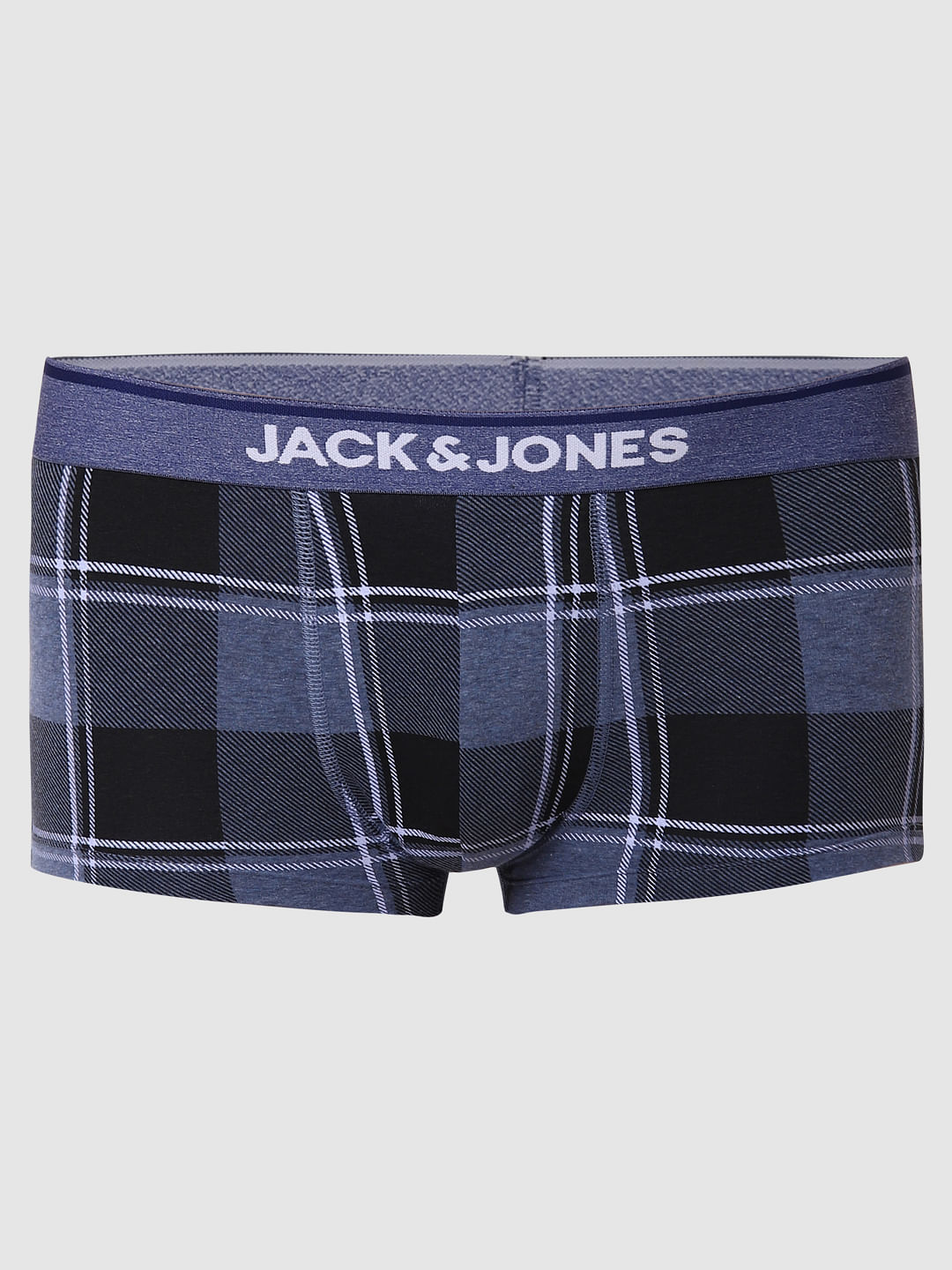 Blue Check Brazilian Trunks