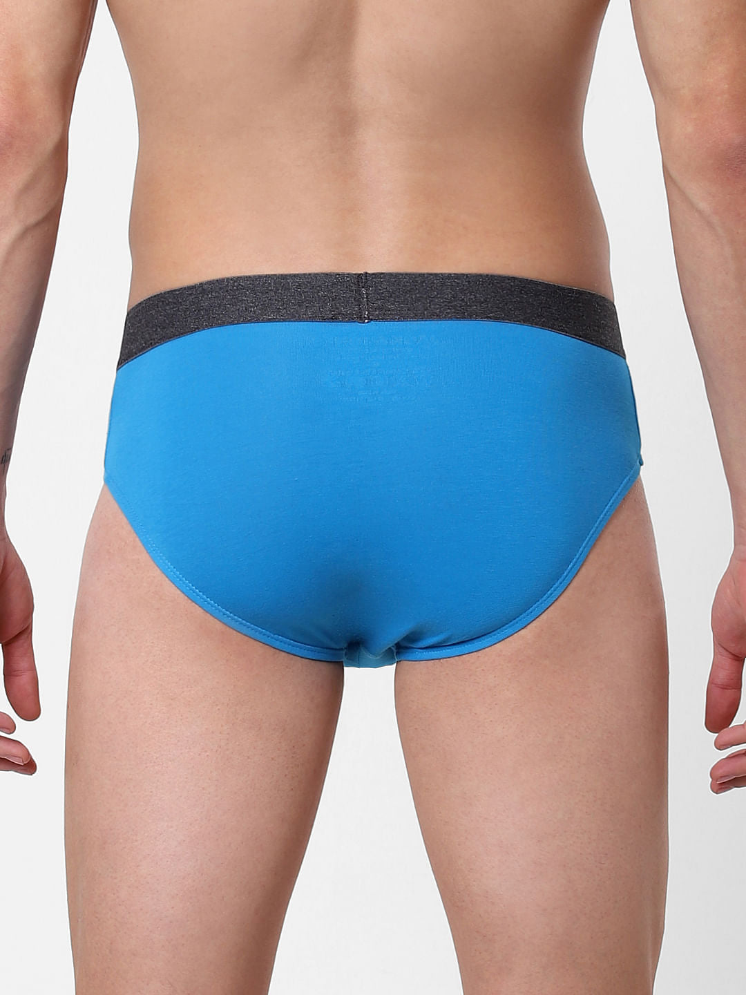 Blue Logo Print Briefs