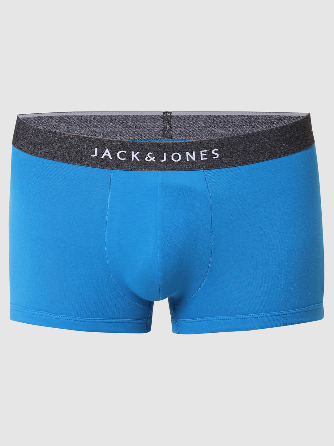 Blue Logo Print Brazilian Trunks