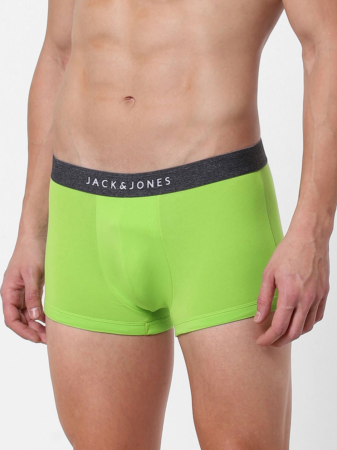 Green Logo Print Brazilian Trunks
