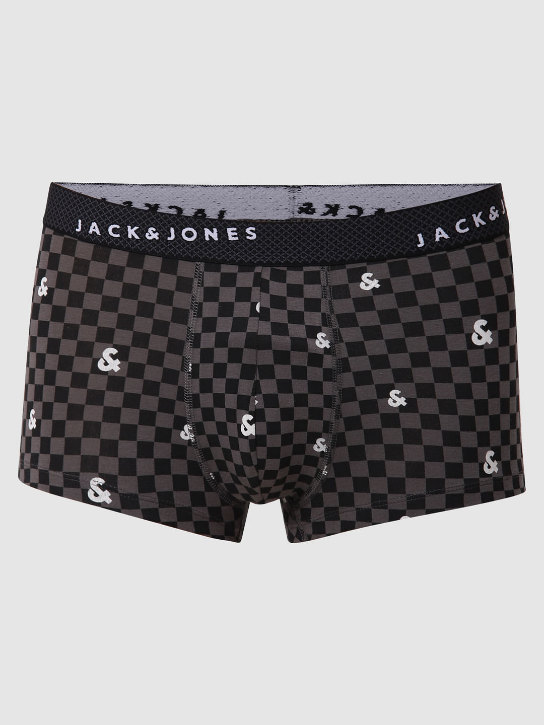 Black Check Brazilian Trunks