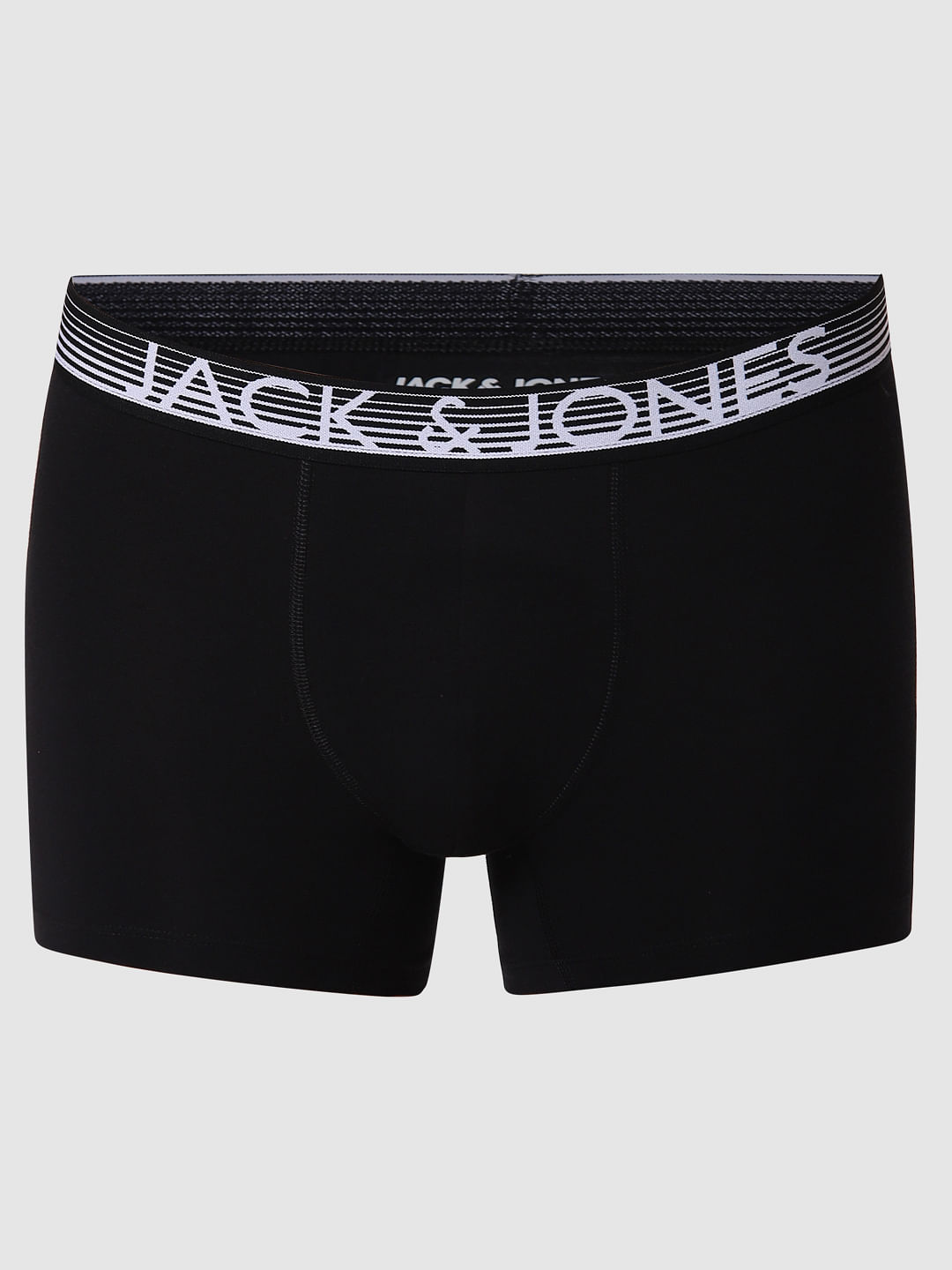 Black Logo Print Trunks