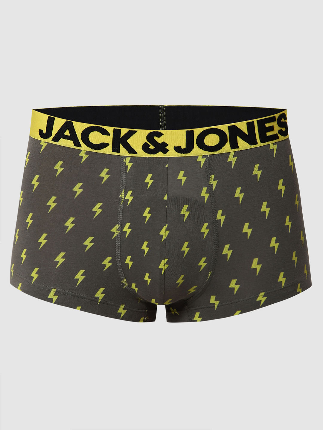 Green Thunder Bold Print Brazilian Trunks