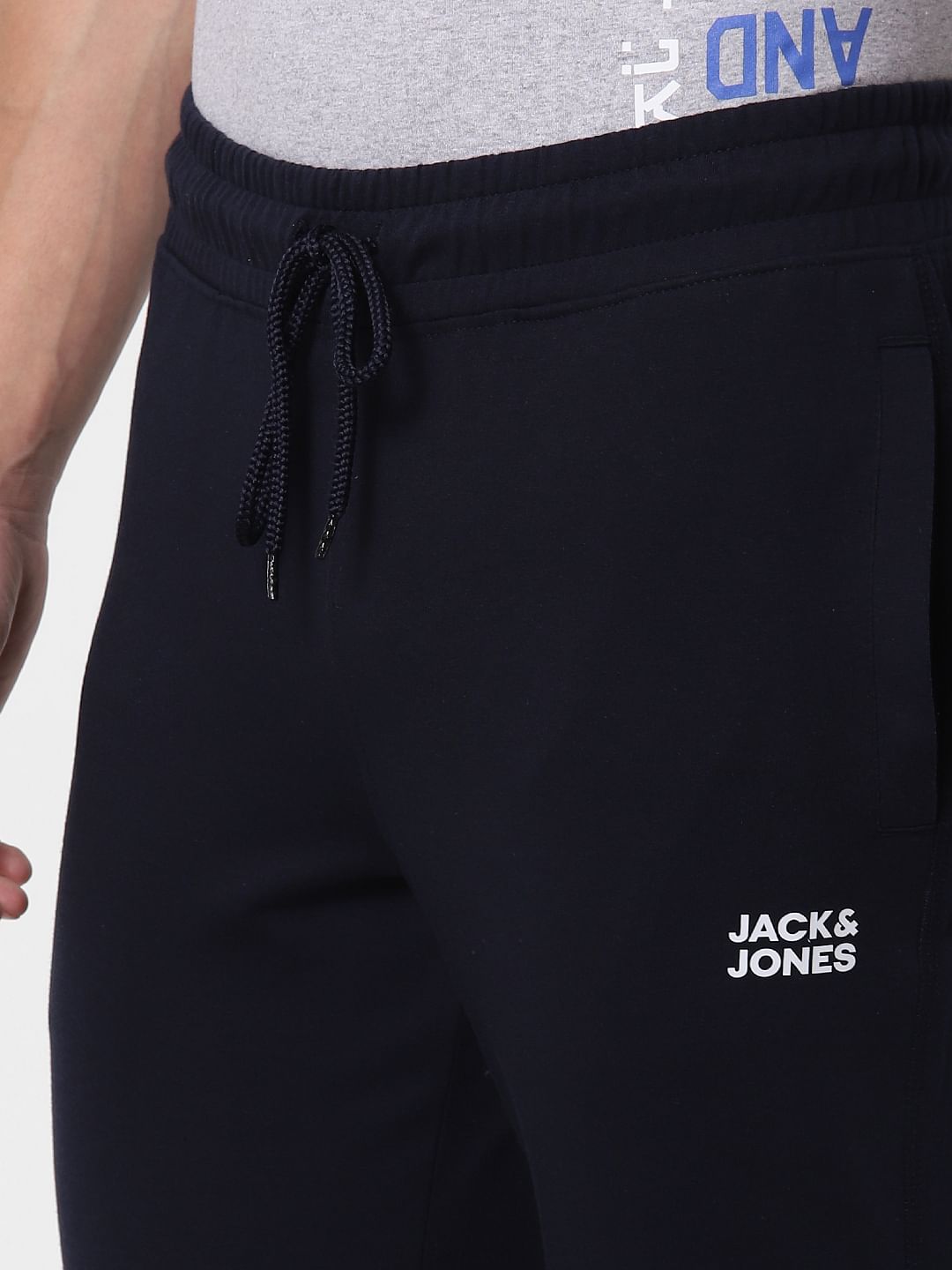 Navy Blue Drawstring Trackpants