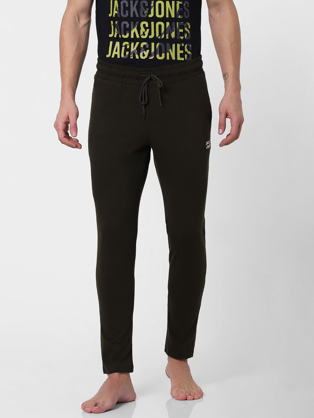 Dark Green Drawstring Trackpants