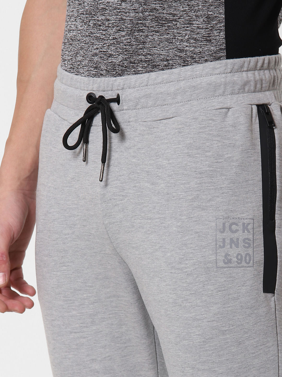 Grey Zipped Pocket Trackpants