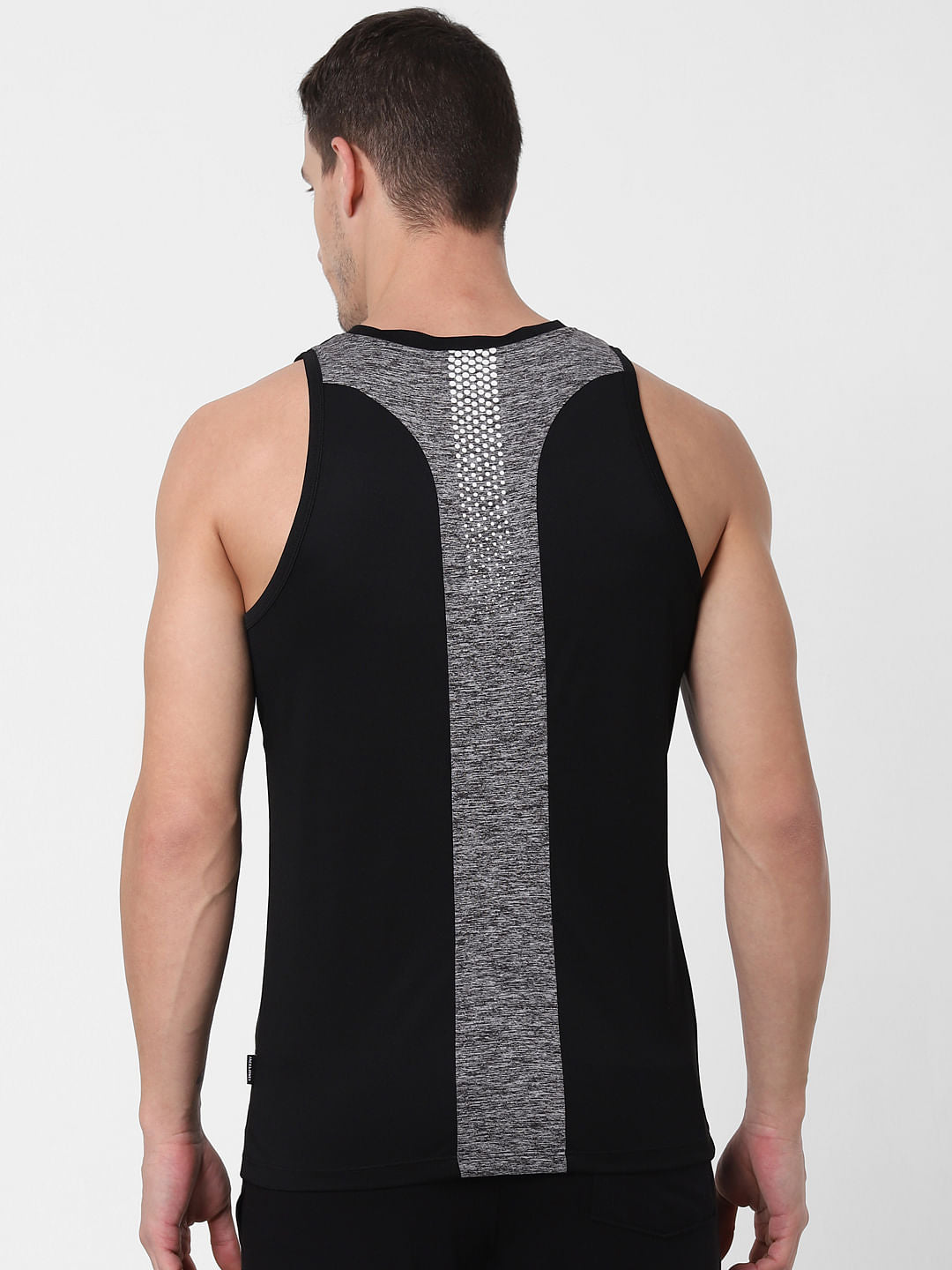 Black Back Printed Vest