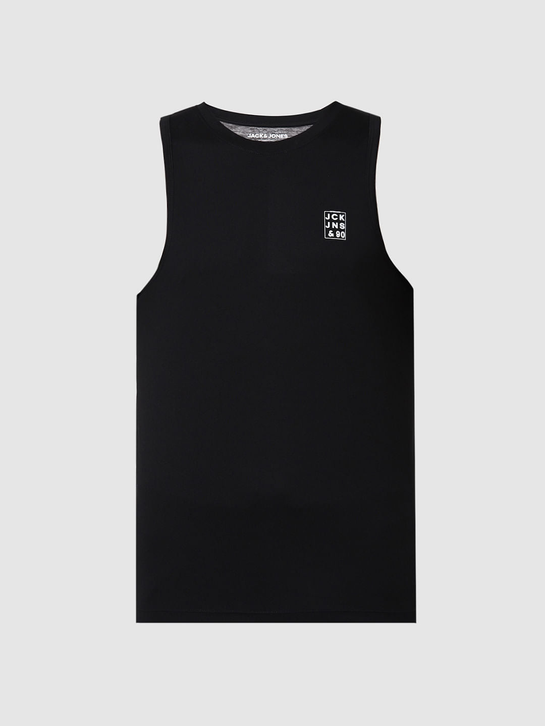 Black Back Printed Vest