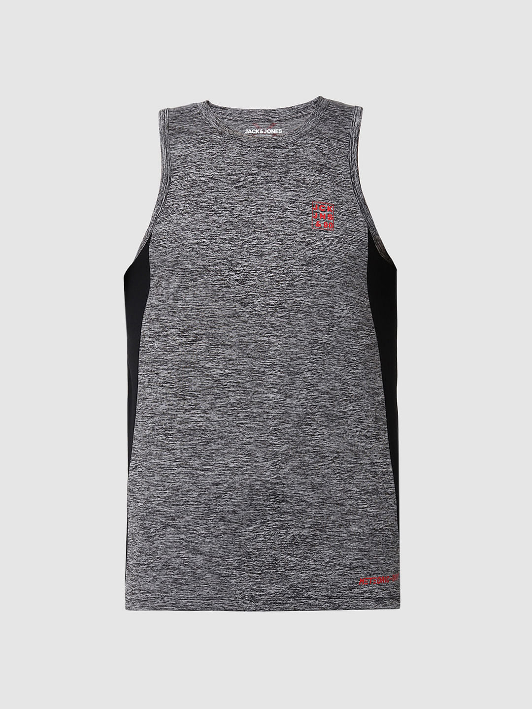 Grey Colourblocked Vest