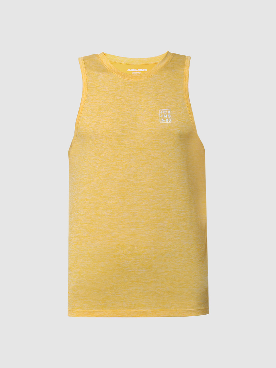 Yellow Back Printed Vest