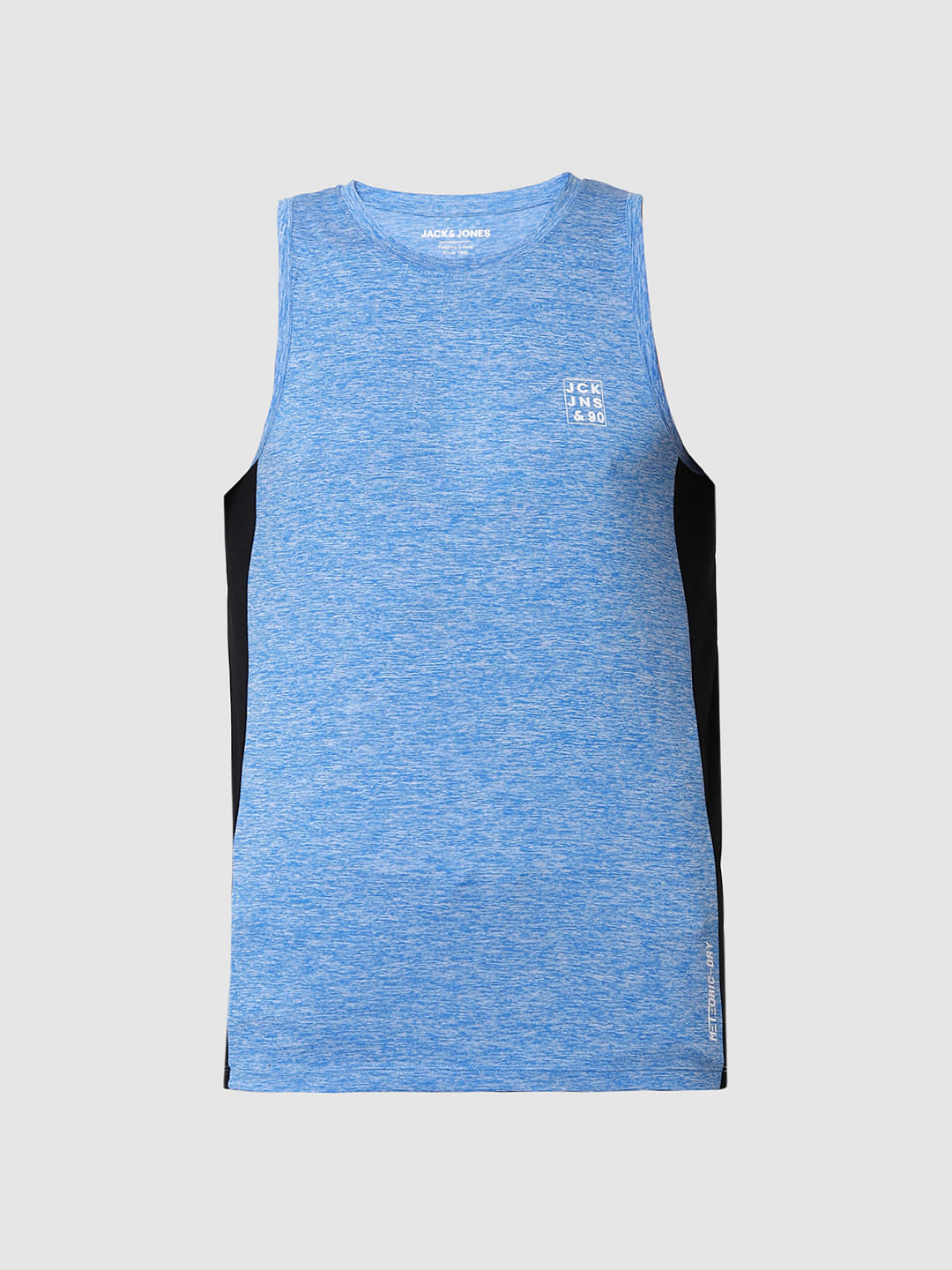 Blue Colourblocked Vest