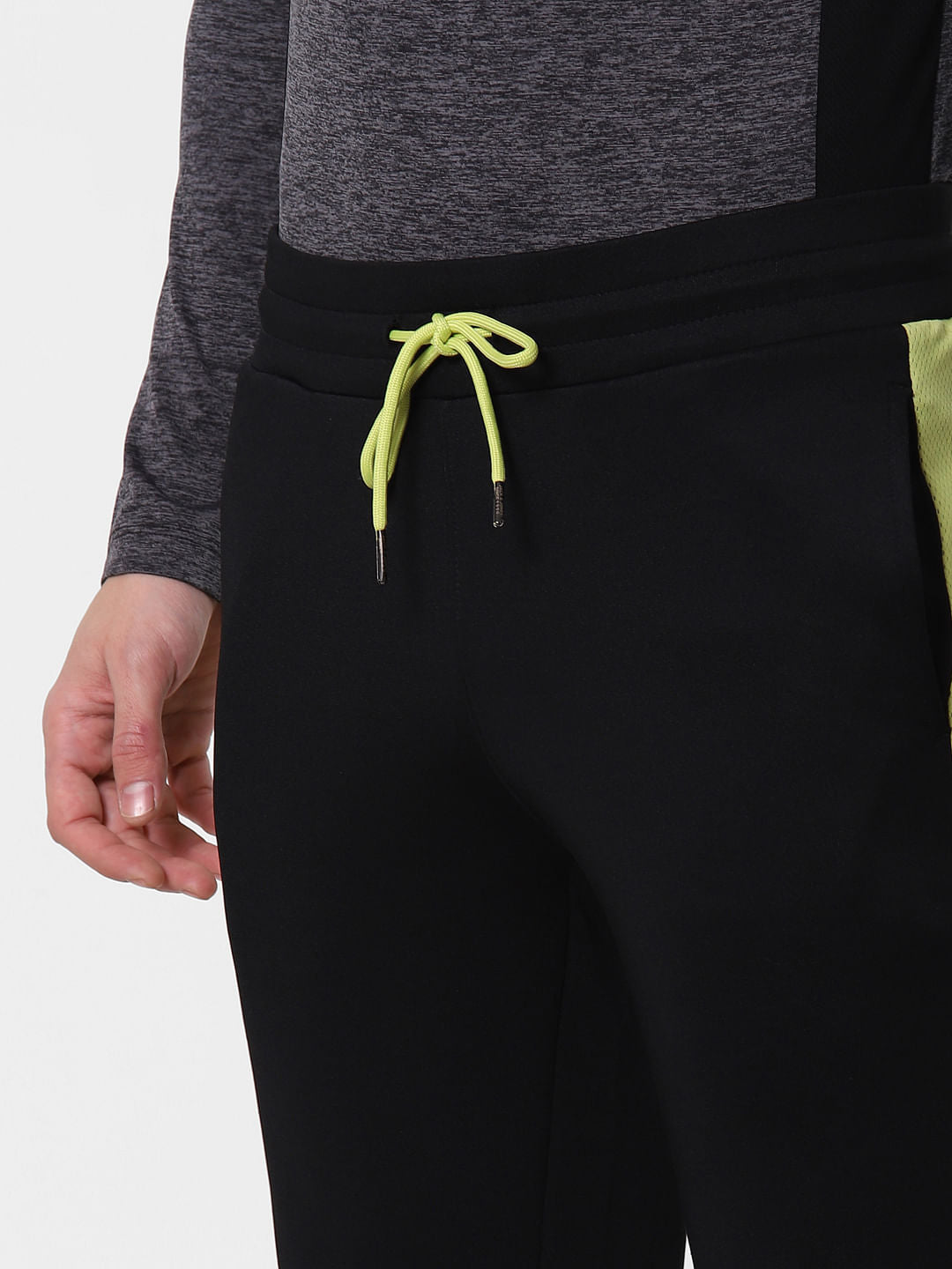 Black Tape Detail Sweatshorts