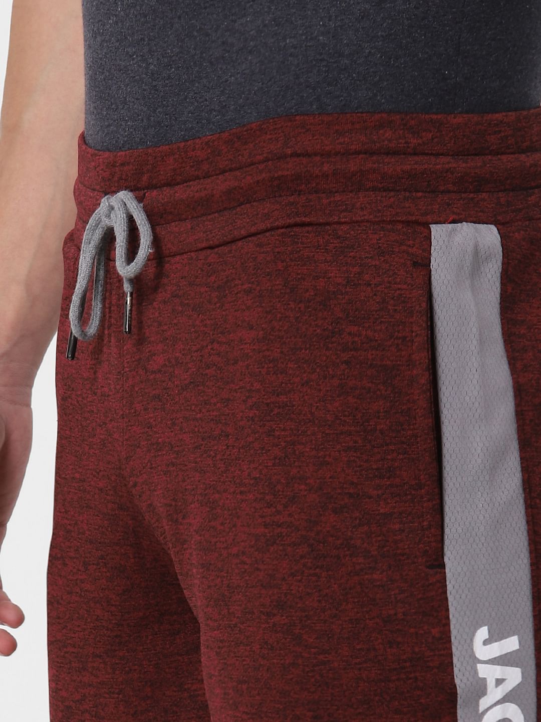 Red Tape Detail Sweatshorts