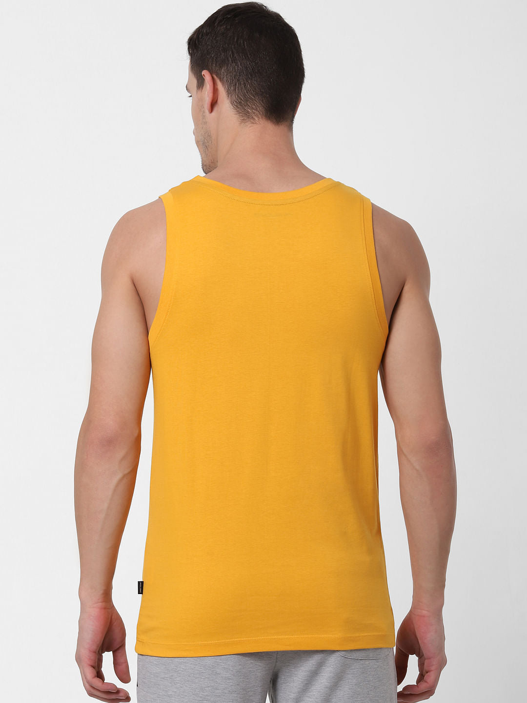 Yellow Printed Vest