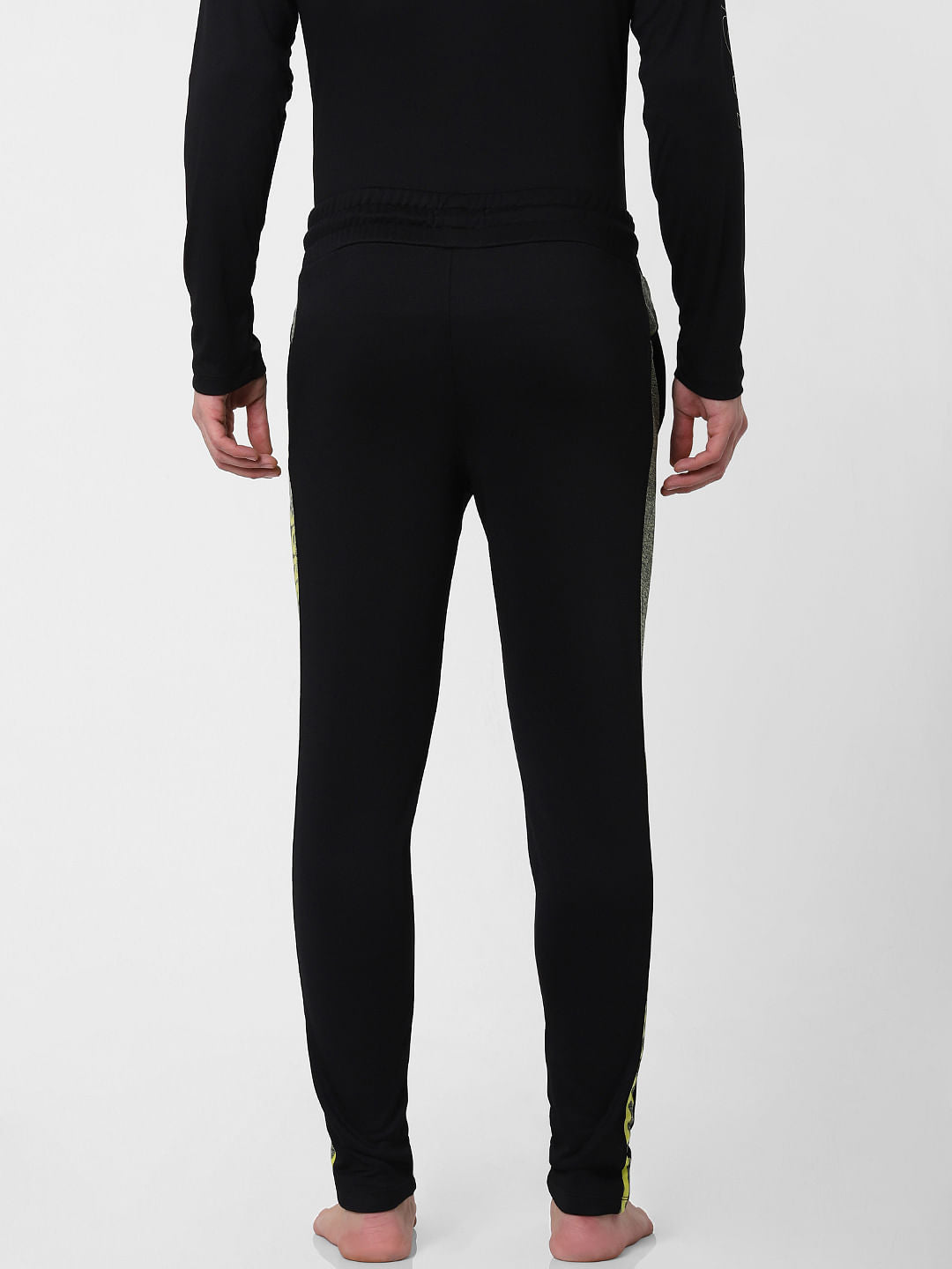 Black Tape Detail Trackpants