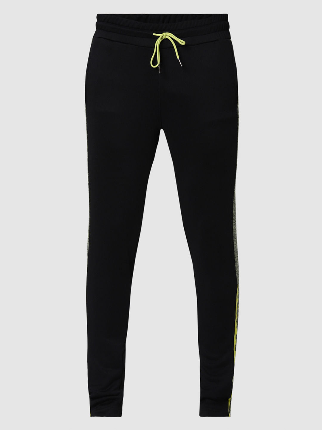 Black Tape Detail Trackpants