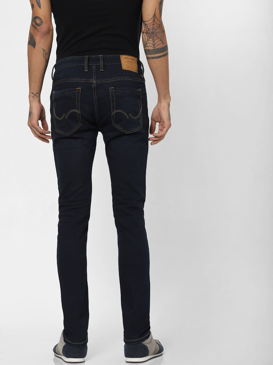 Dark Blue Low Rise Ben Skinny Fit Jeans