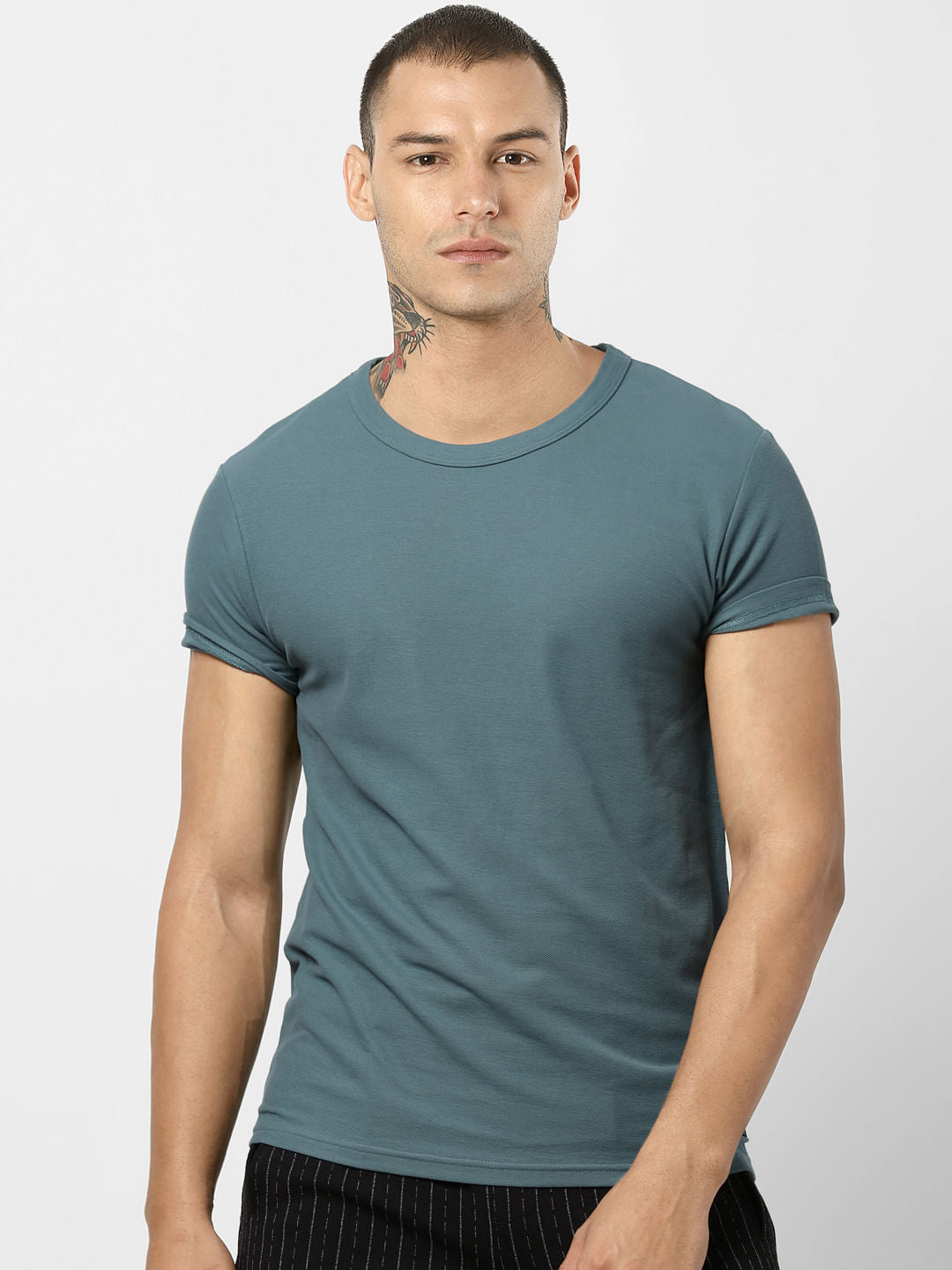 Green Crew Neck T-shirt