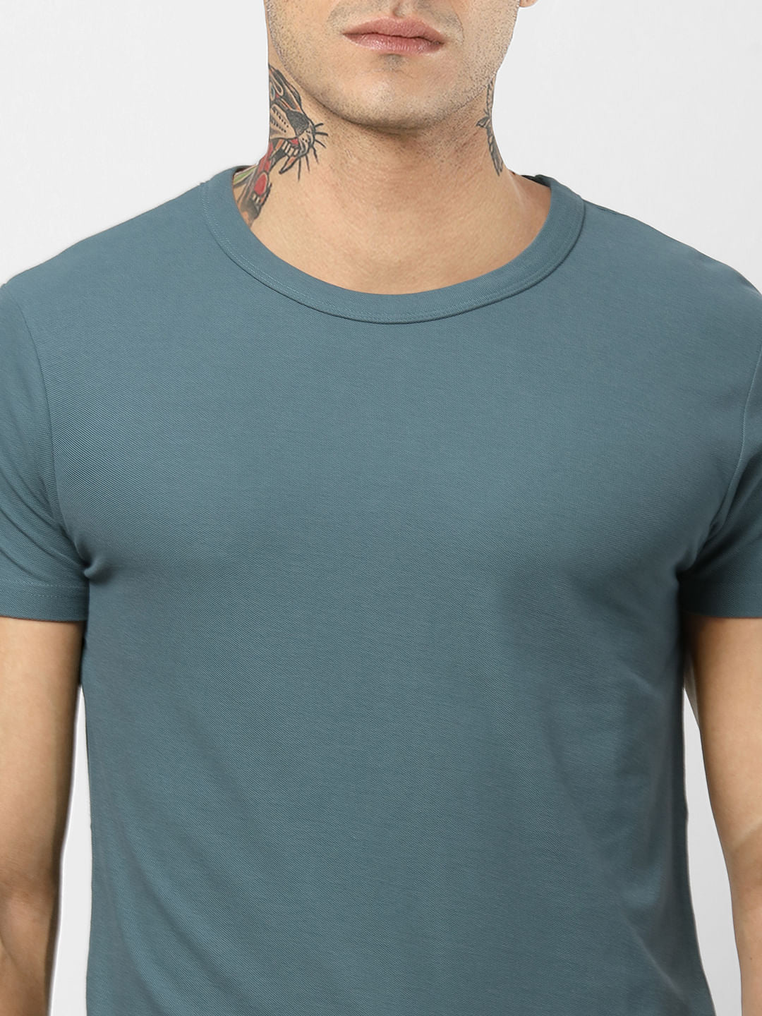 Green Crew Neck T-shirt