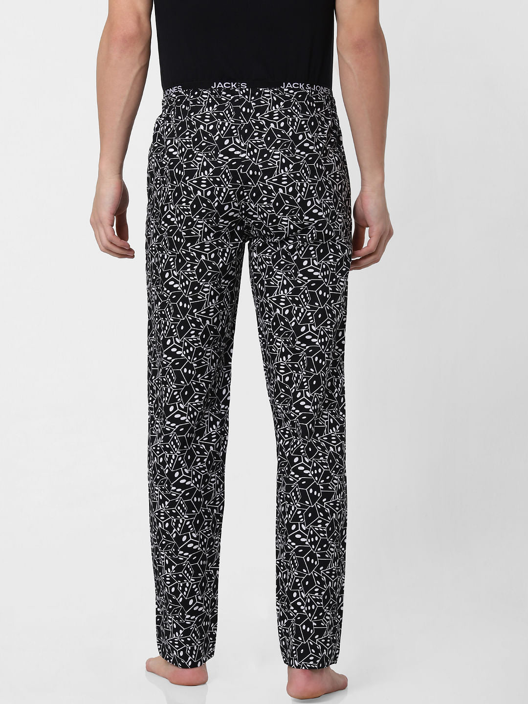 Black Dice Print Pyjama