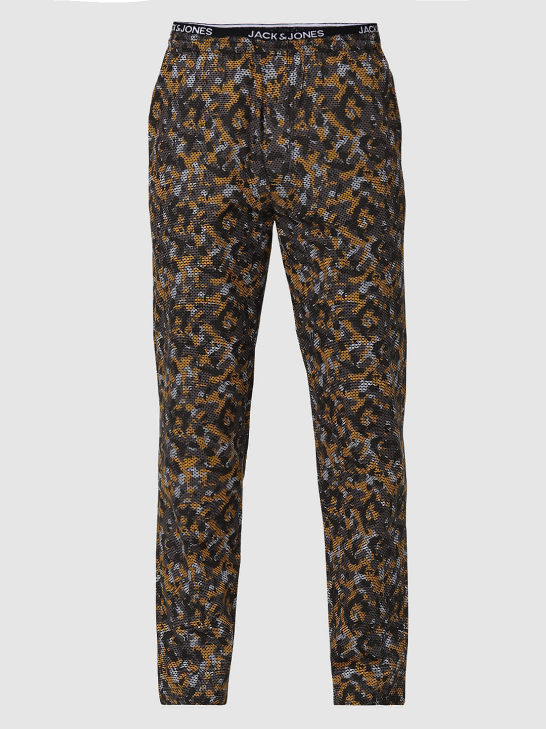 Dark Yellow Camo Print Pyjama