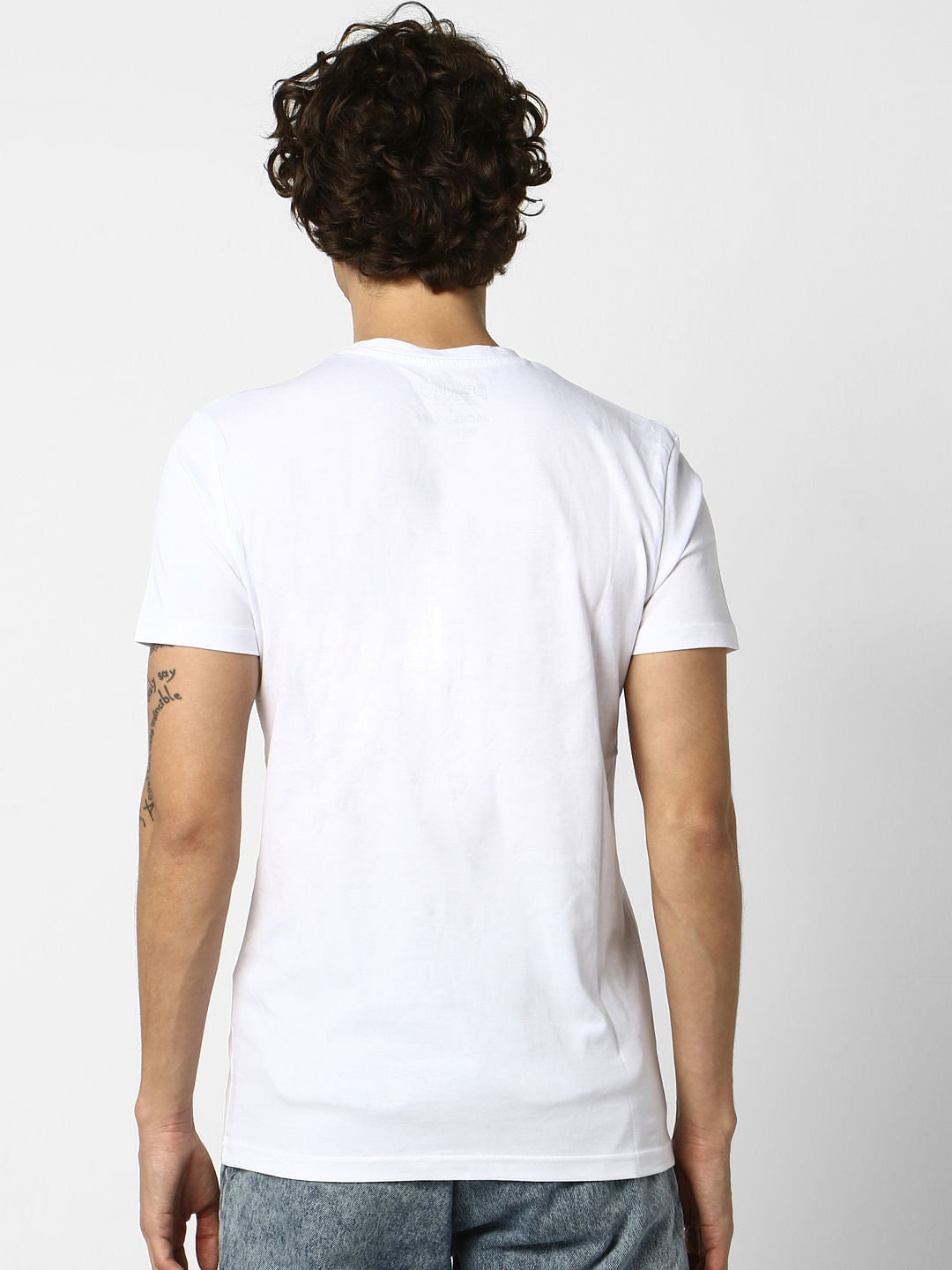 x Snoopy White Snoopy Print Crew Neck T-shirt