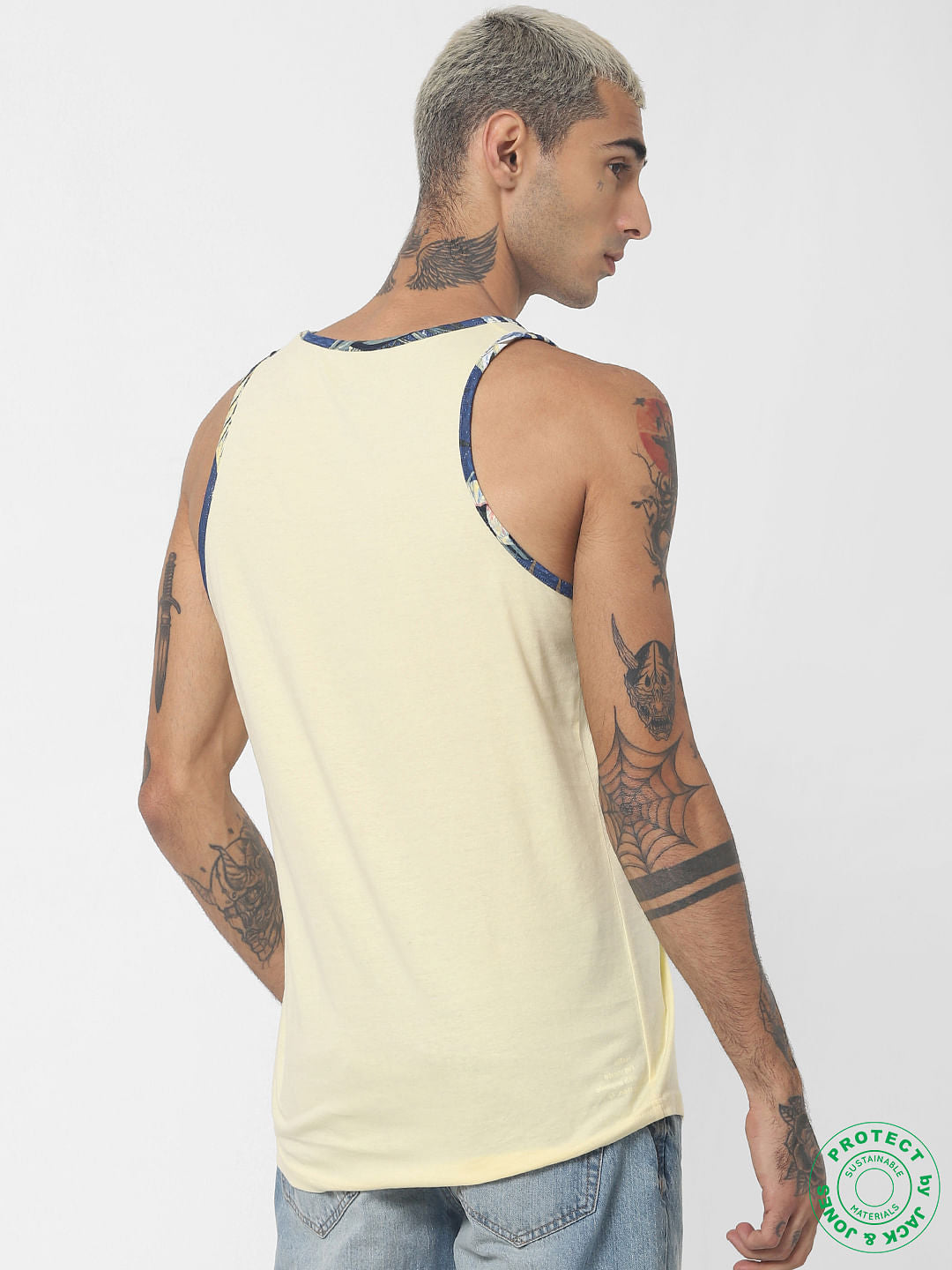 Yellow Patch Pocket Vest