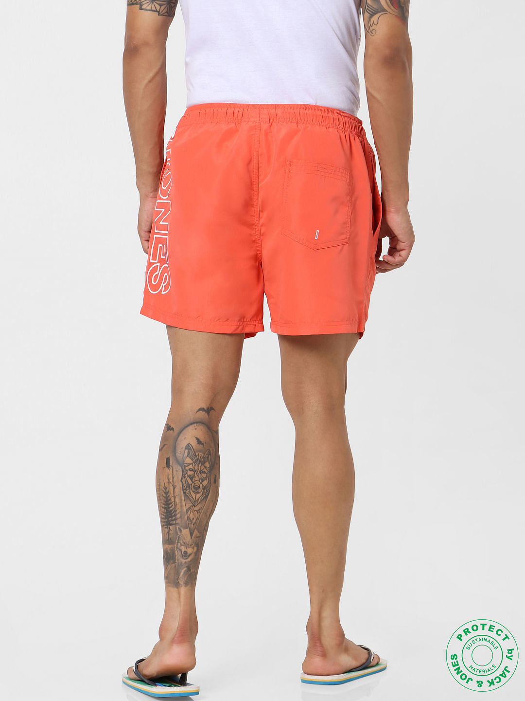 White Logo Print Vest