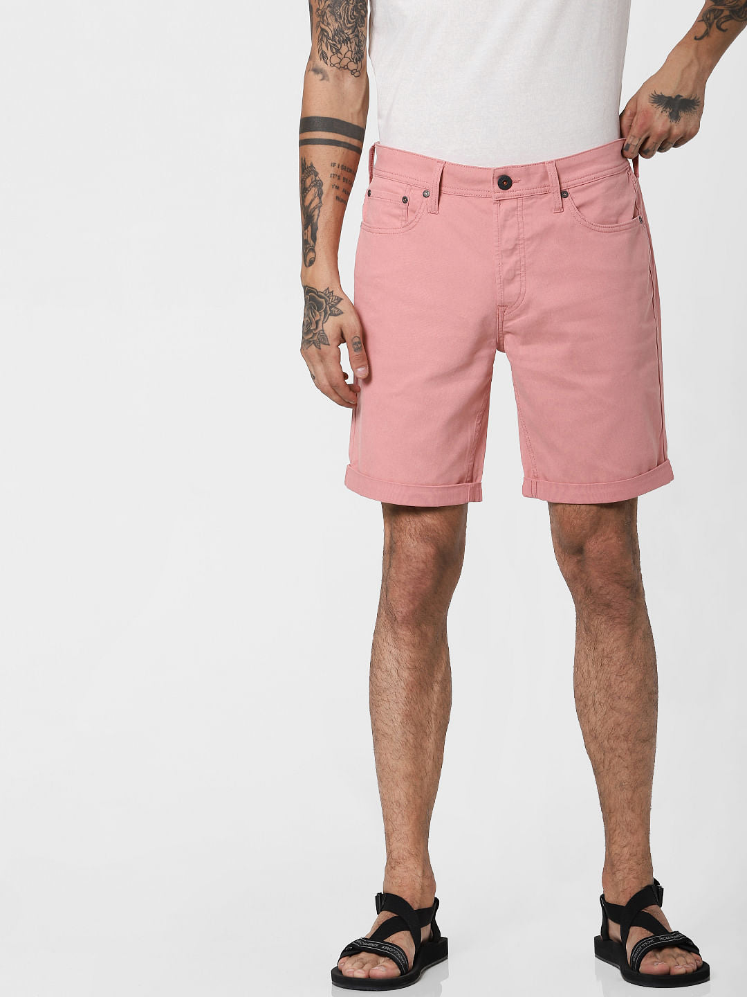 Pink Low Rise Shorts