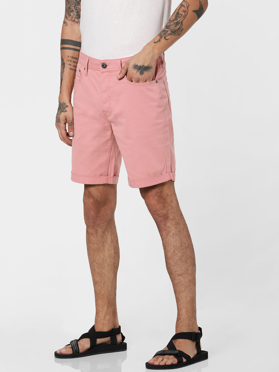 Pink Low Rise Shorts