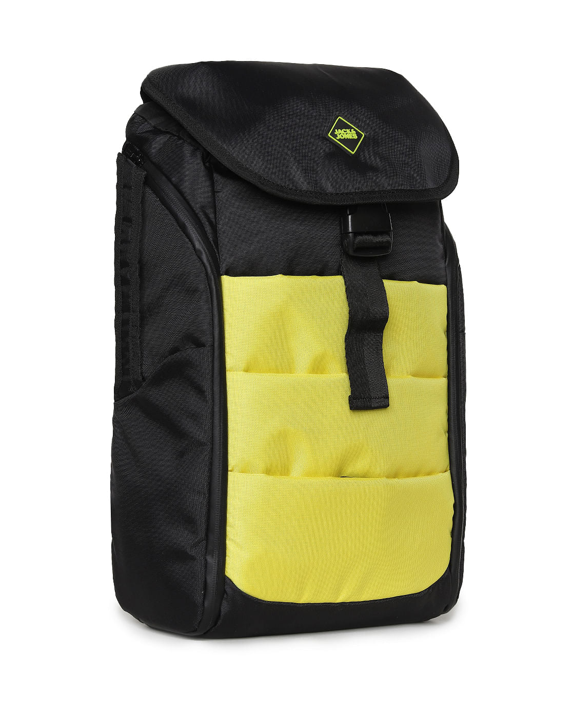 Yellow Colourblocked Backpack
