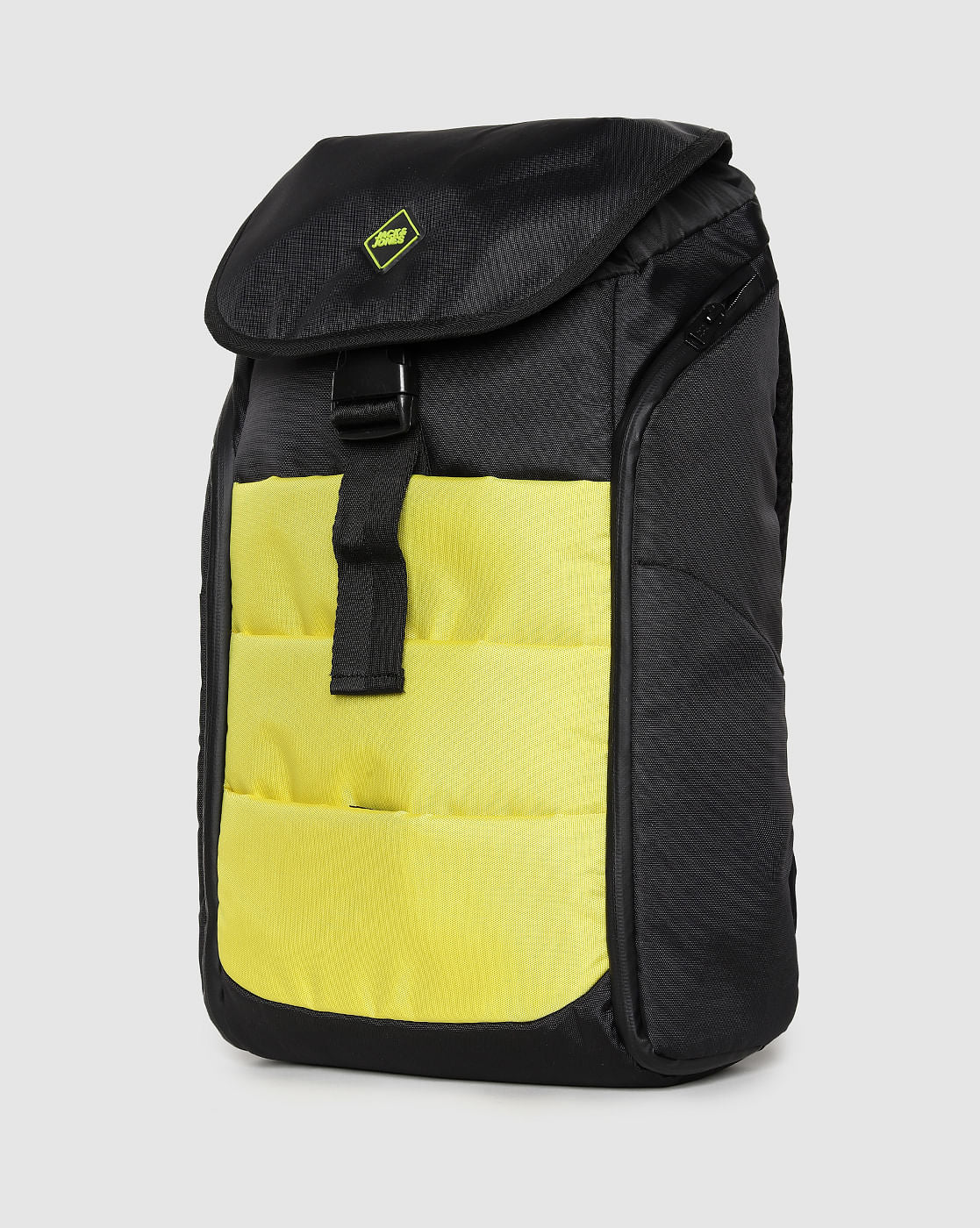 Yellow Colourblocked Backpack