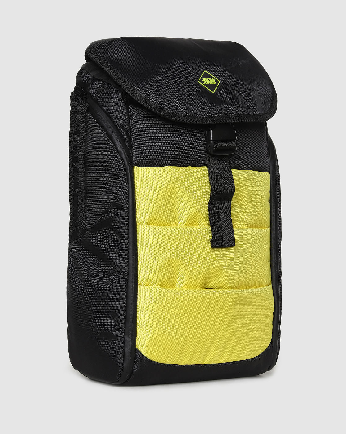 Yellow Colourblocked Backpack