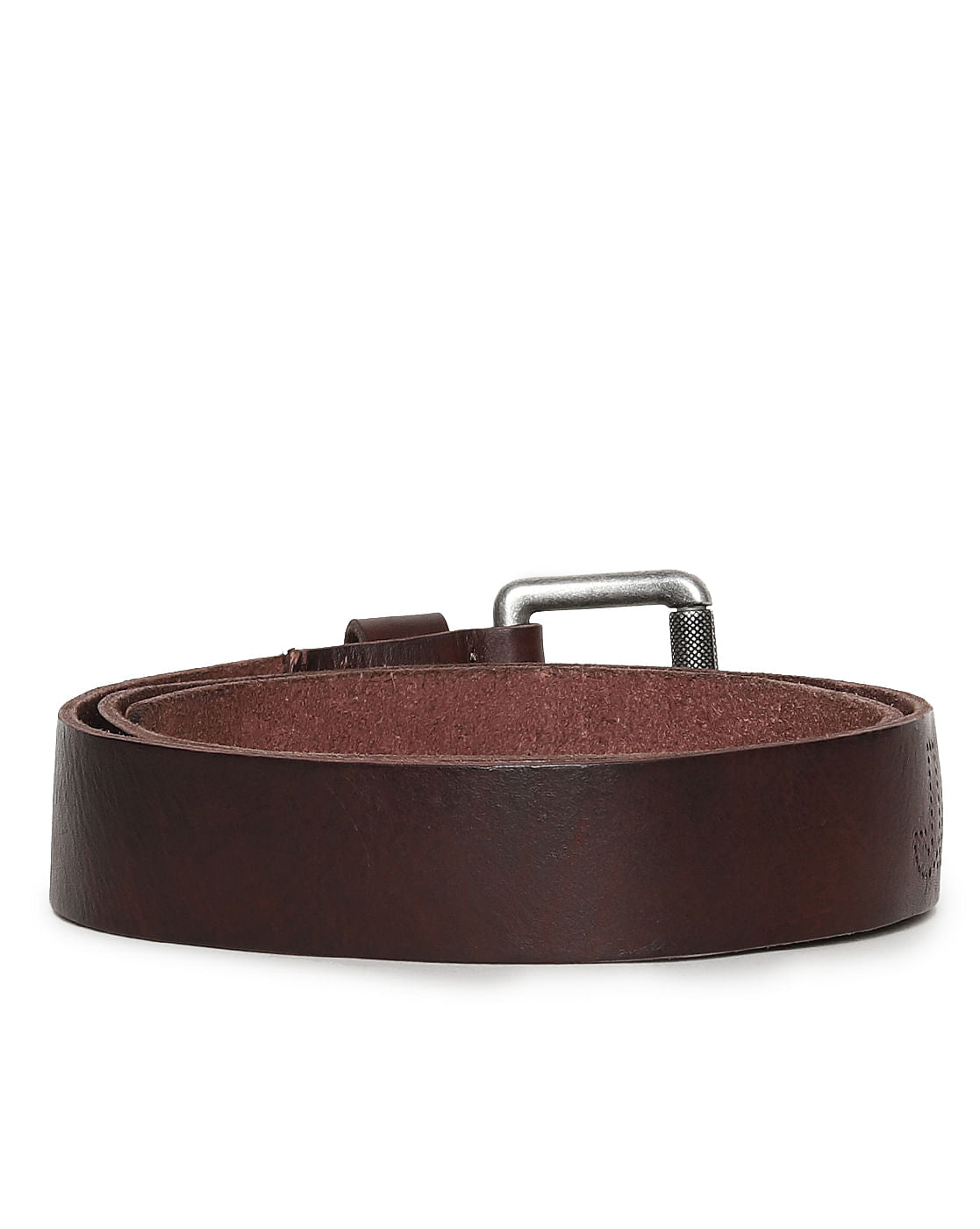 Dark Brown Leather Belt