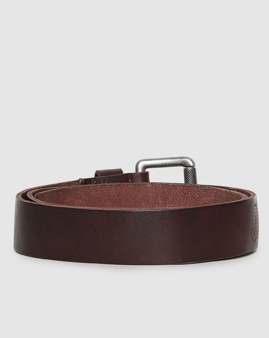 Dark Brown Leather Belt