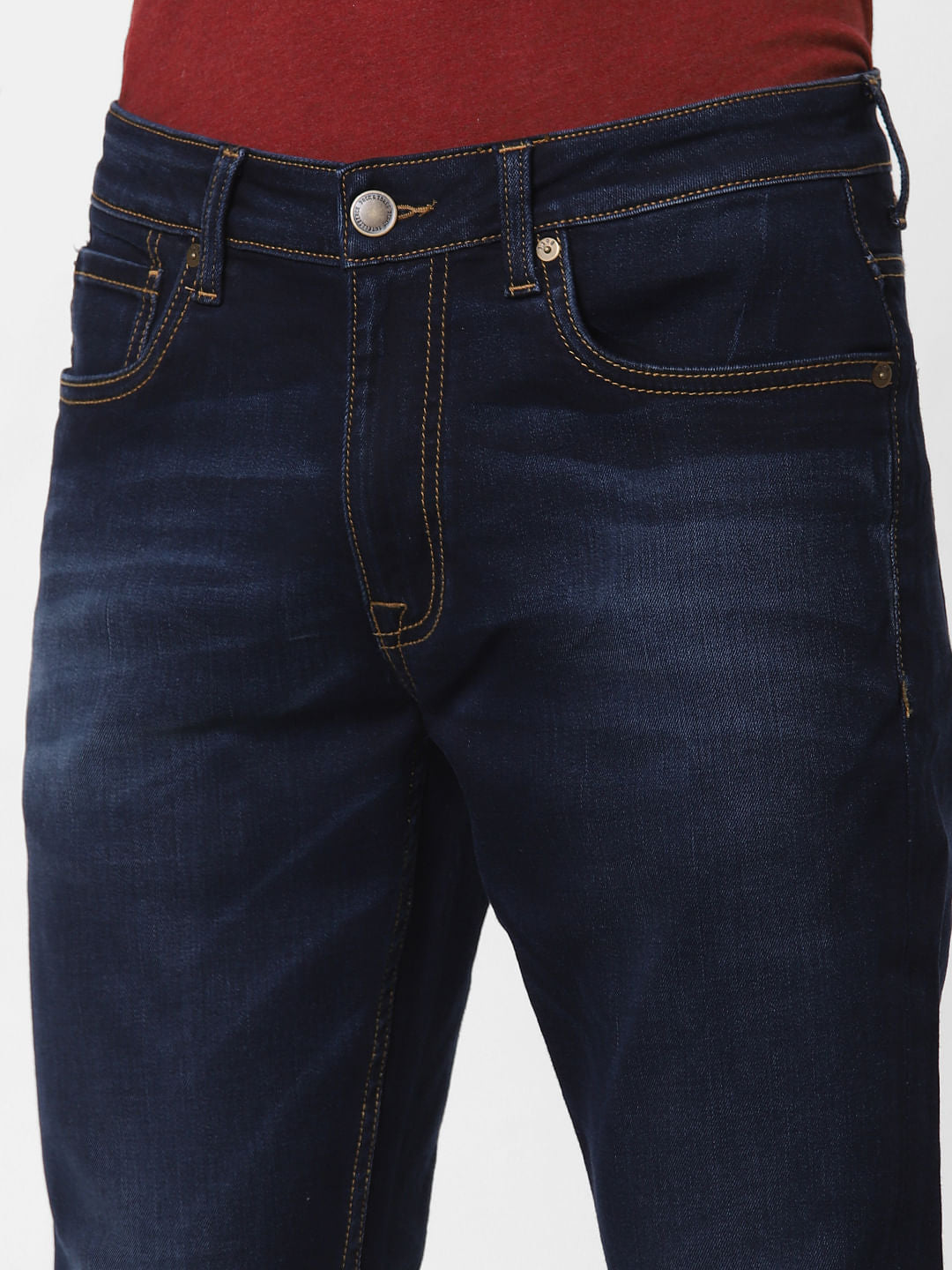 Dark Blue Low Rise Glenn Slim Fit Jeans