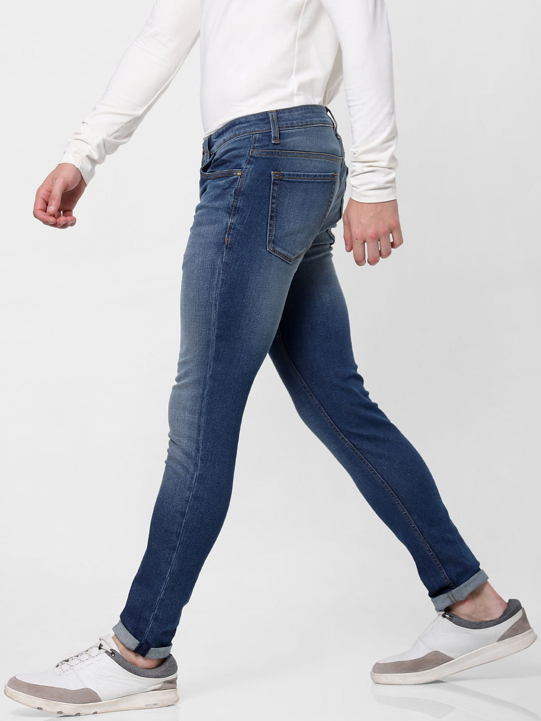 Blue Low Rise Ben Skinny Jeans