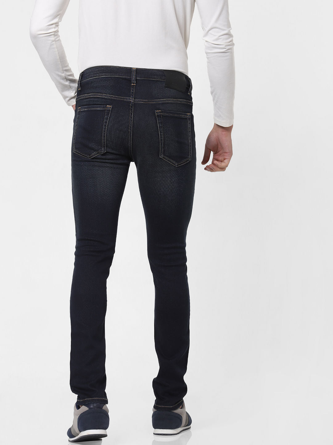 Dark Blue Low Rise Glenn Slim Fit Jeans