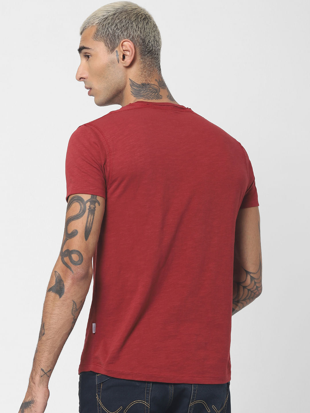 Red Crew Neck T-shirt