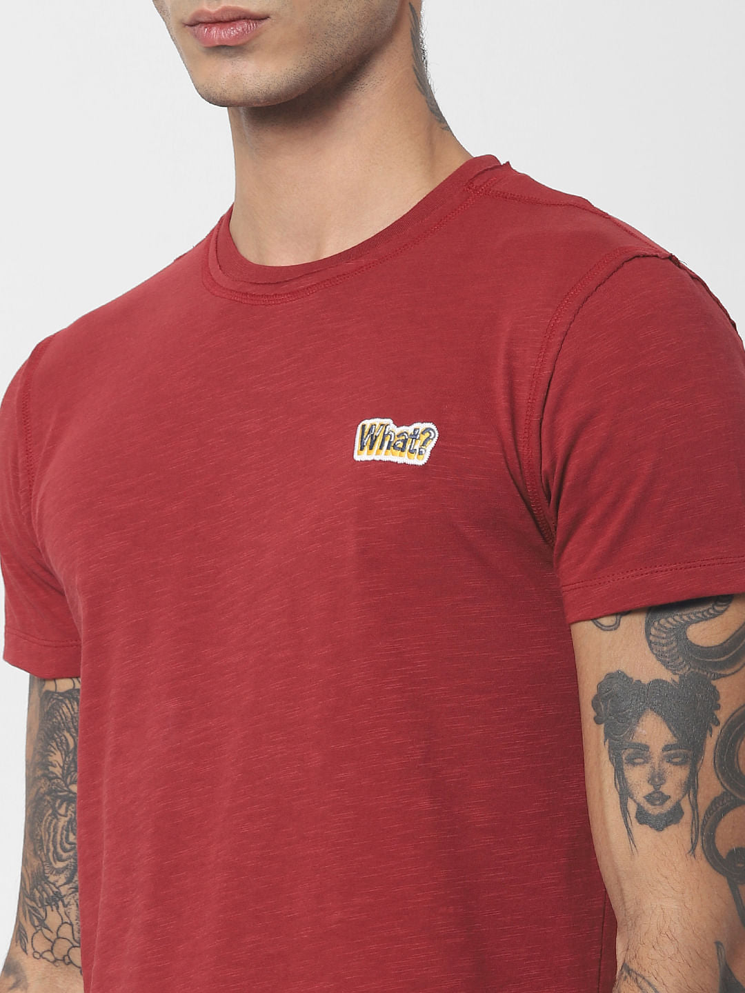 Red Crew Neck T-shirt